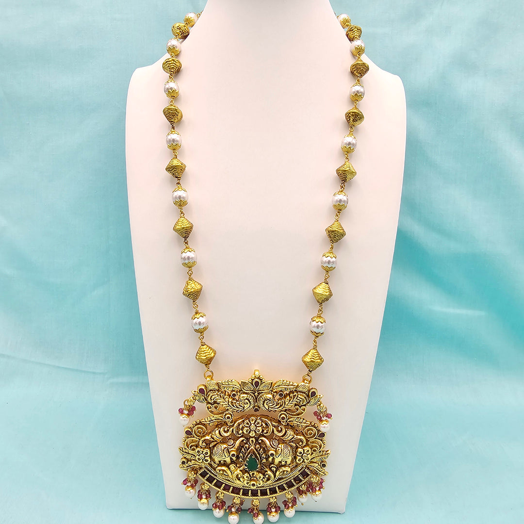 Silver Nakshi necklace