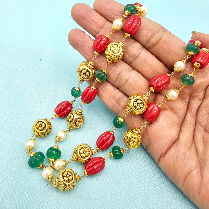 Nakshi Coral beads