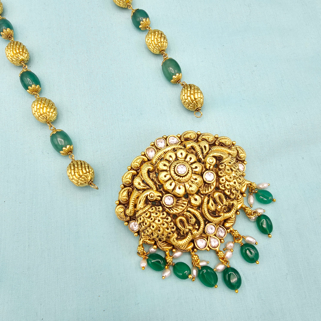 Nakshi Green Necklace