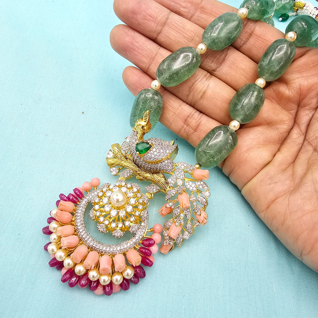 Peacock Aventurine Necklace