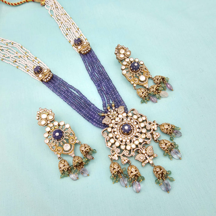 Tanzanite Moissanite Necklace