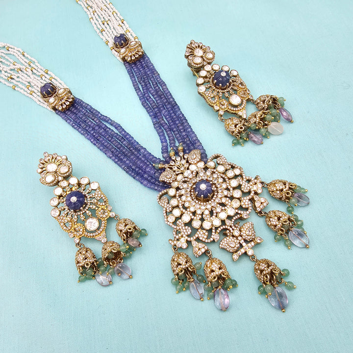 Tanzanite Moissanite Necklace