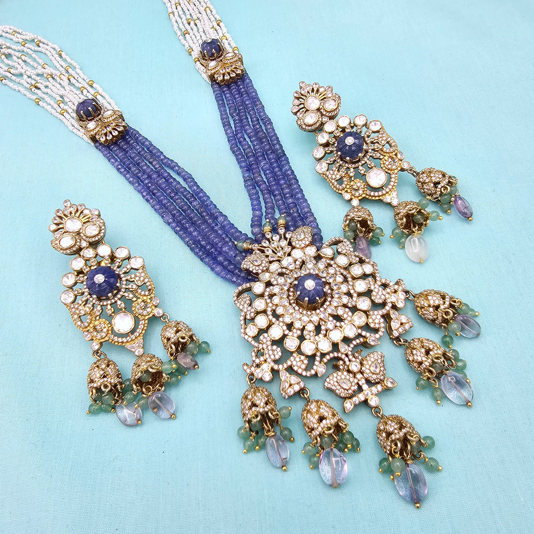 Tanzanite Moissanite Necklace