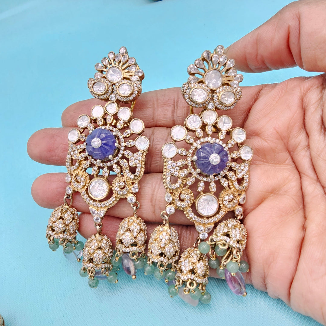 Tanzanite Moissanite Necklace