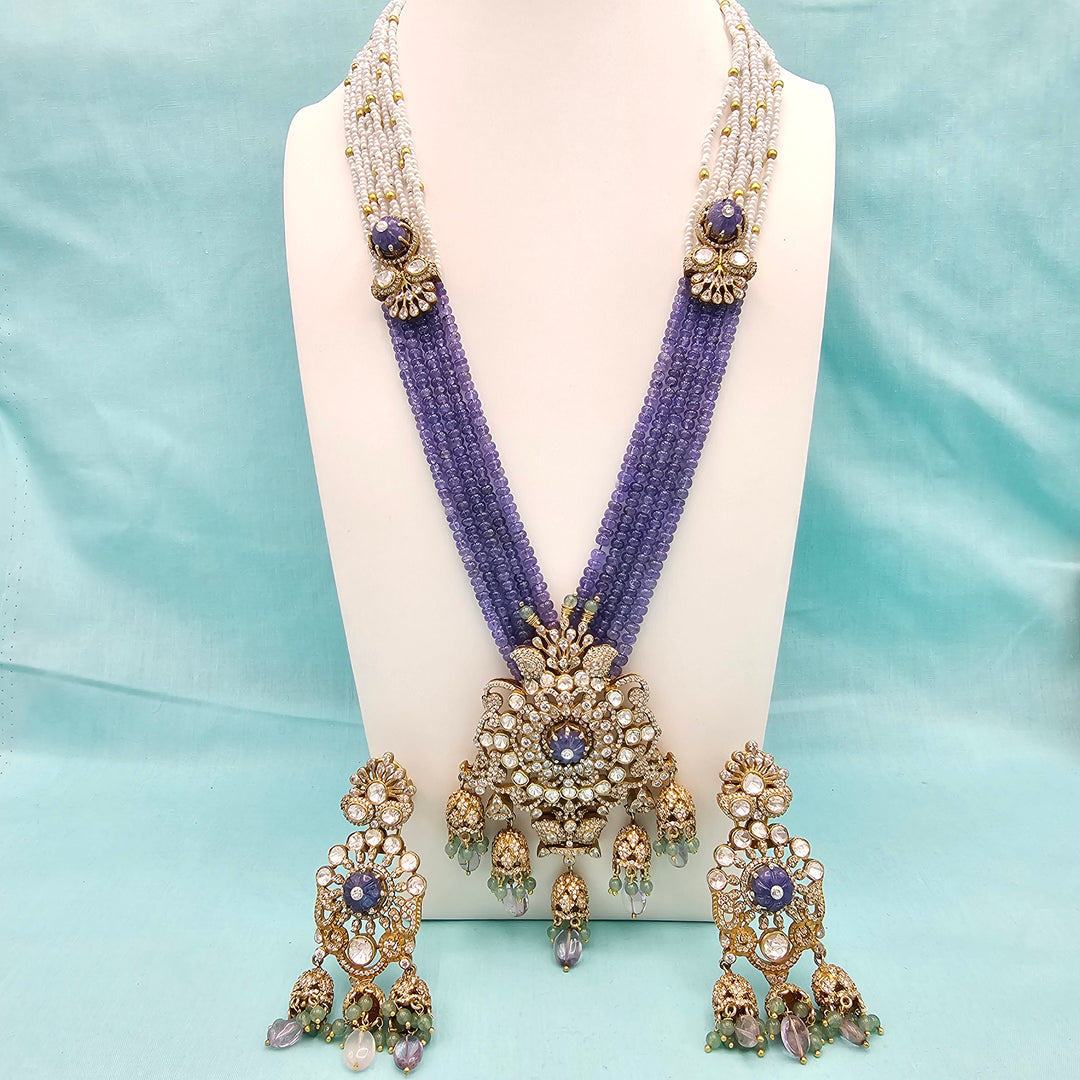 Tanzanite Moissanite Necklace