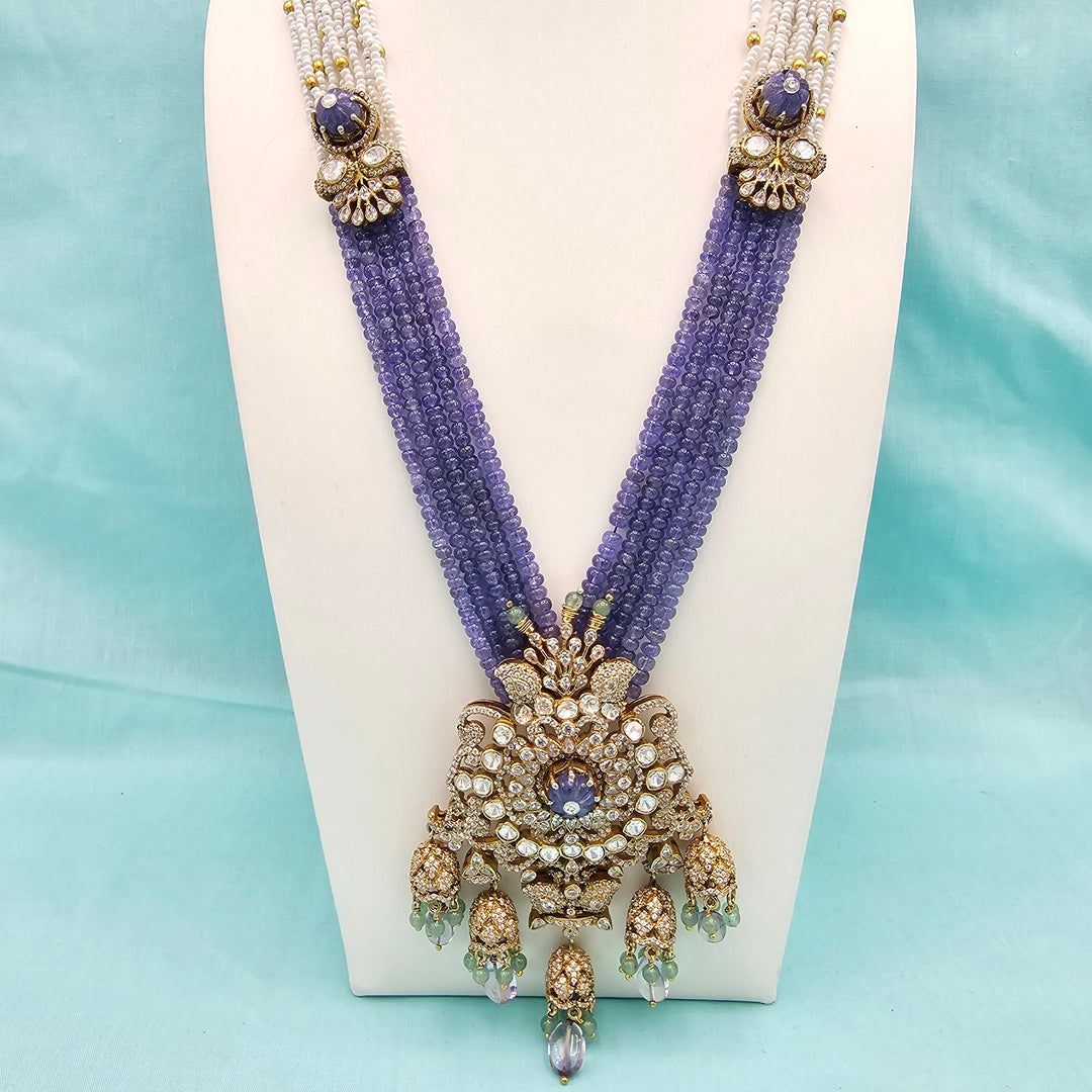 Tanzanite Moissanite Necklace