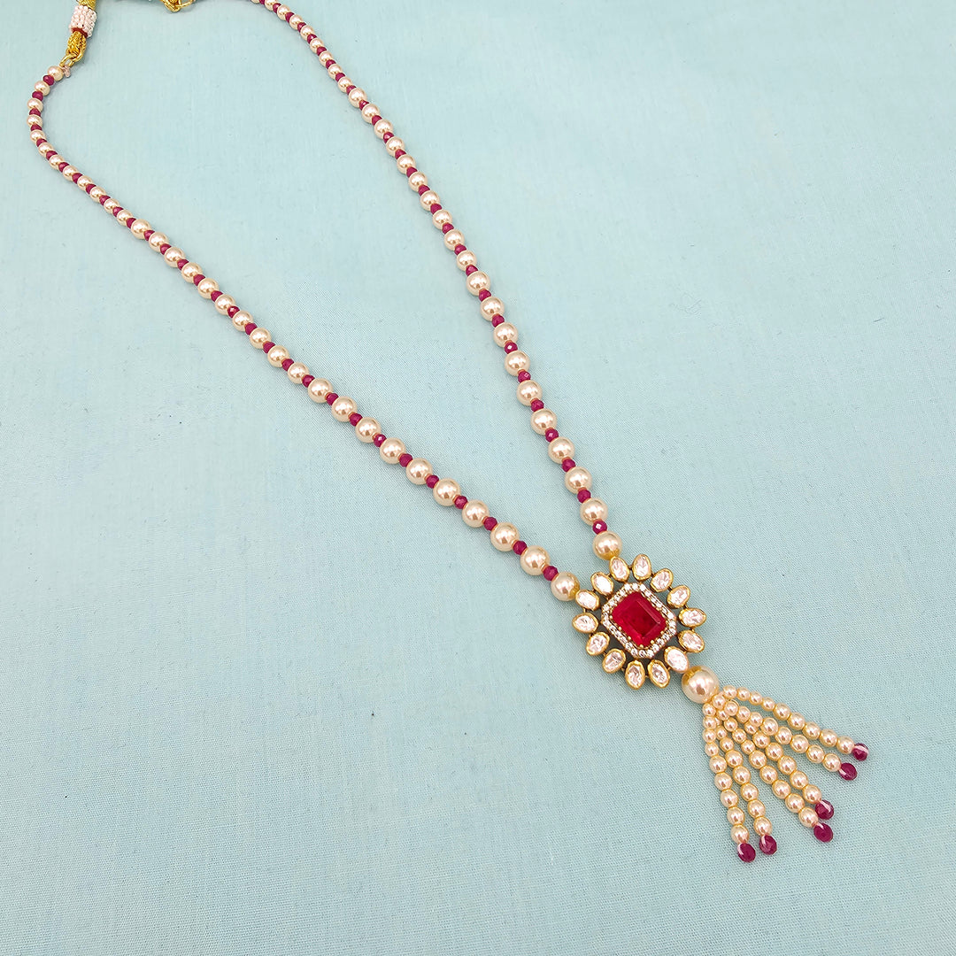 Ruby Moissanite Necklace