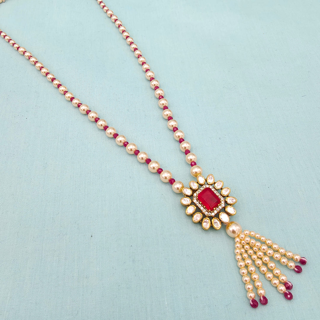 Ruby Moissanite Necklace