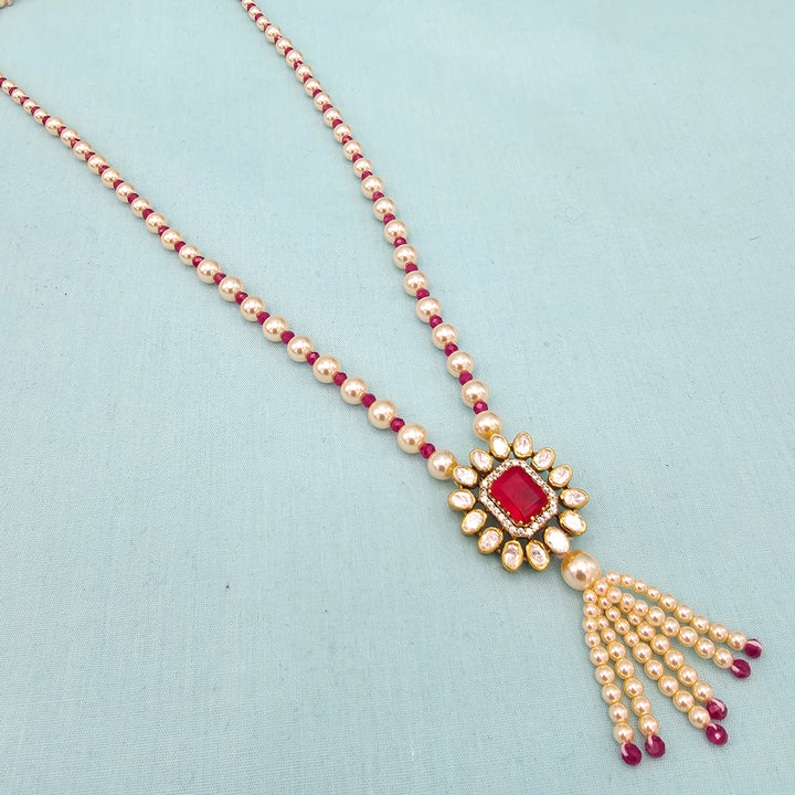 Ruby Moissanite Necklace