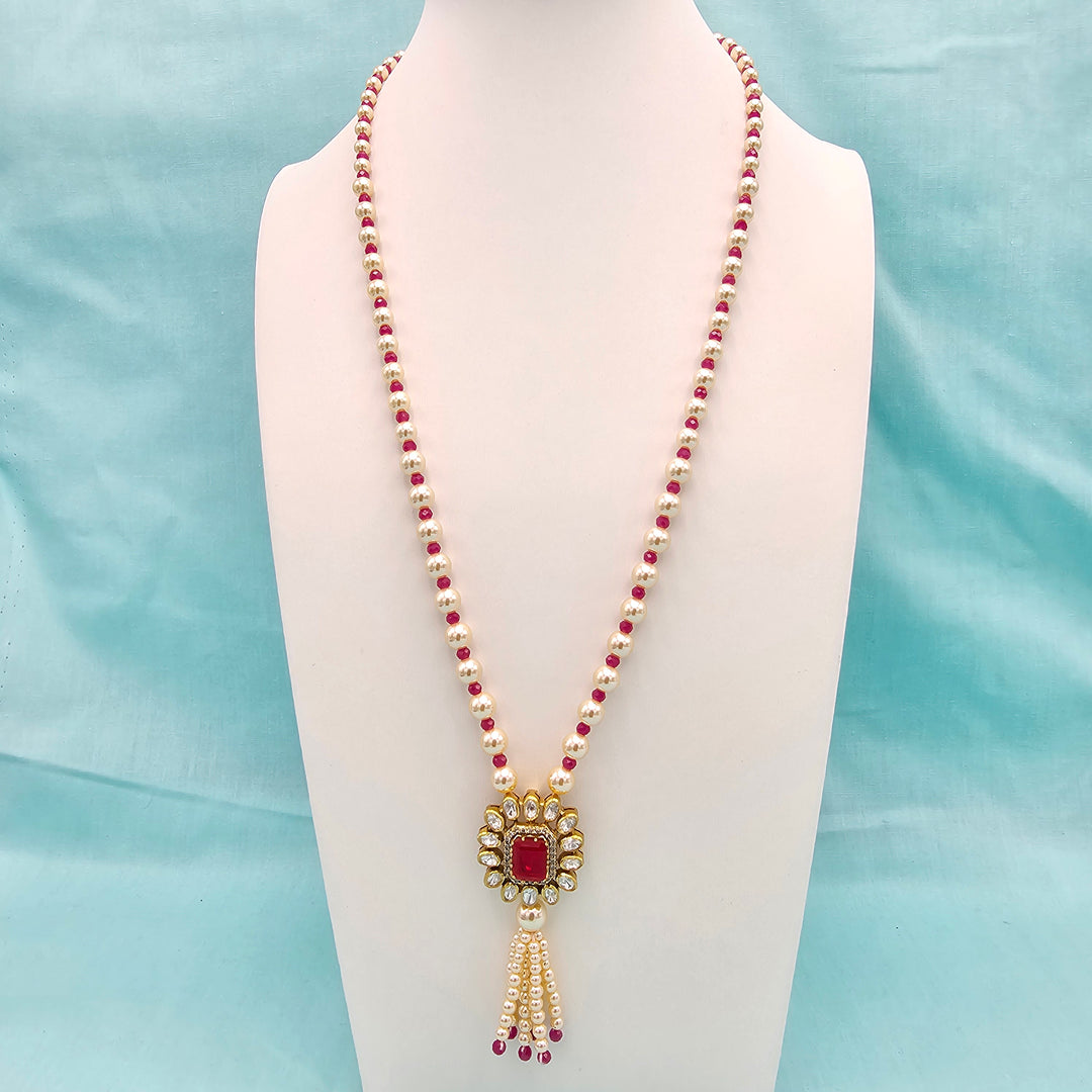 Ruby Moissanite Necklace