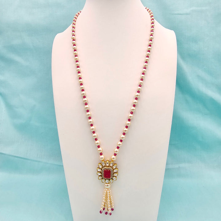 Ruby Moissanite Necklace