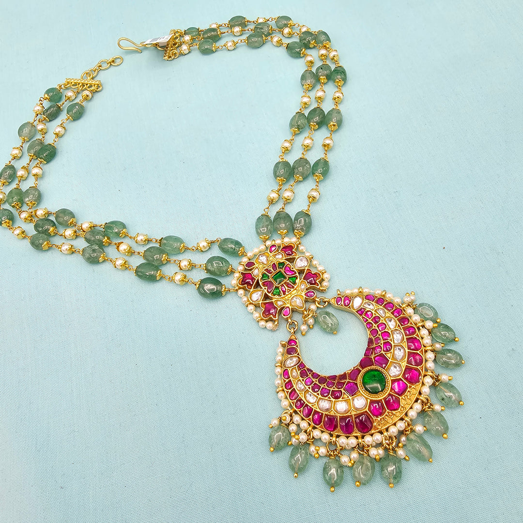 Green Kundan Necklace
