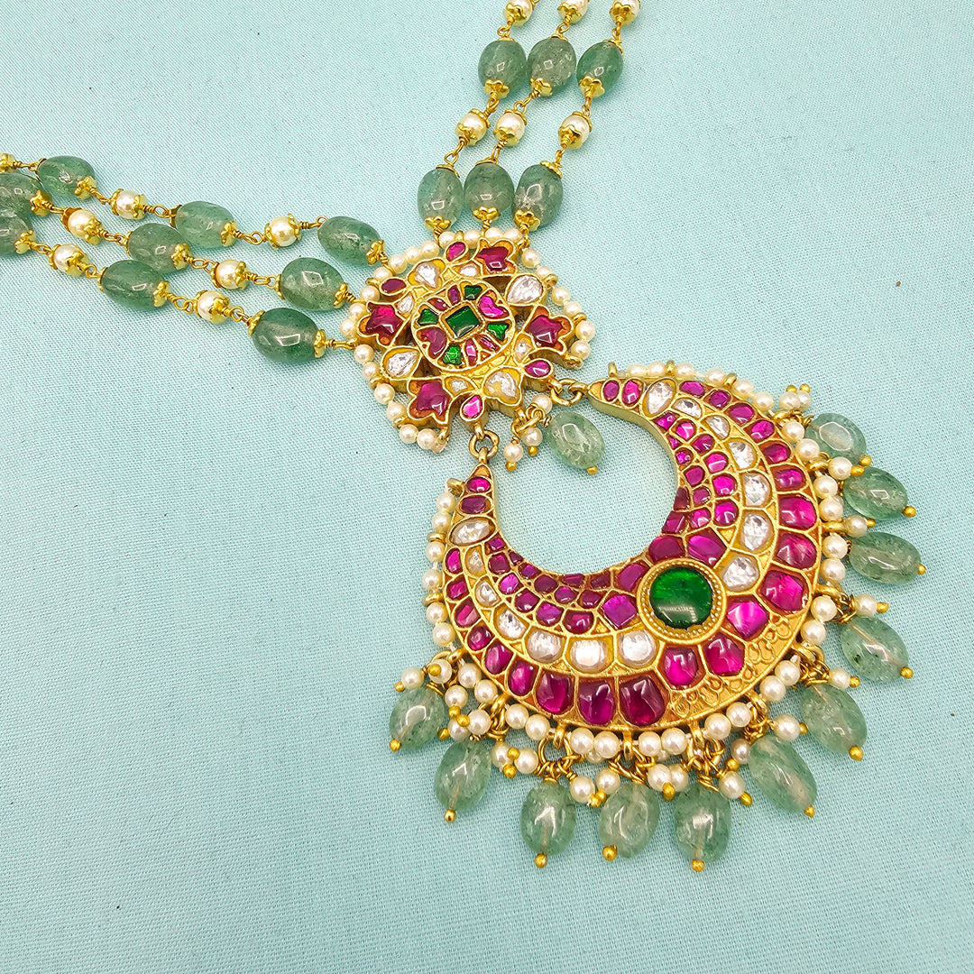 Green Kundan Necklace