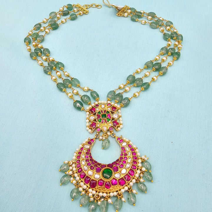 Green Kundan Necklace