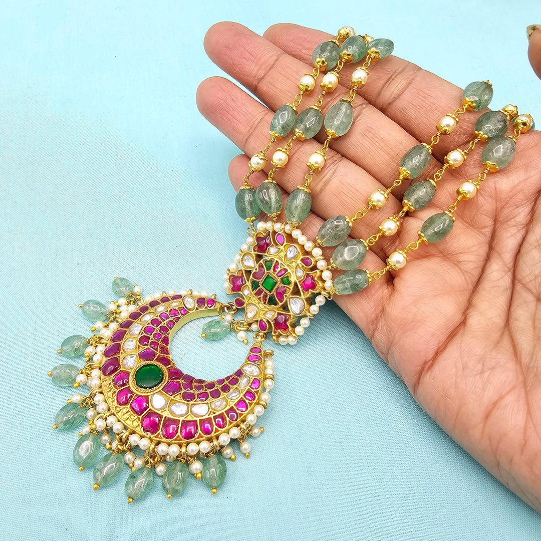 Green Kundan Necklace
