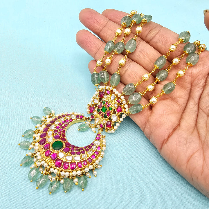 Green Kundan Necklace