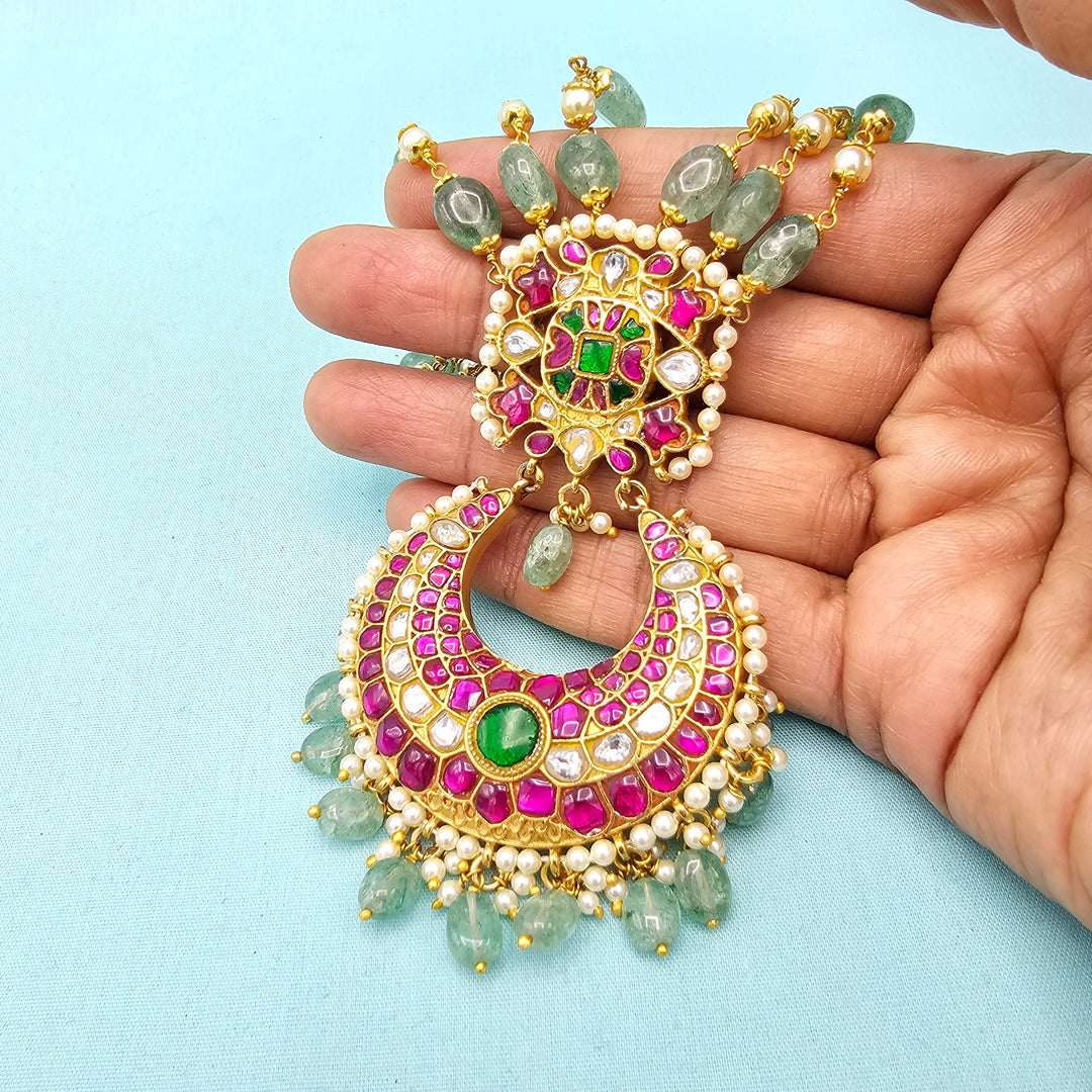 Green Kundan Necklace