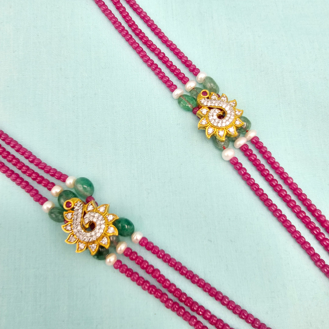 CZ Pink Pumpkin necklace