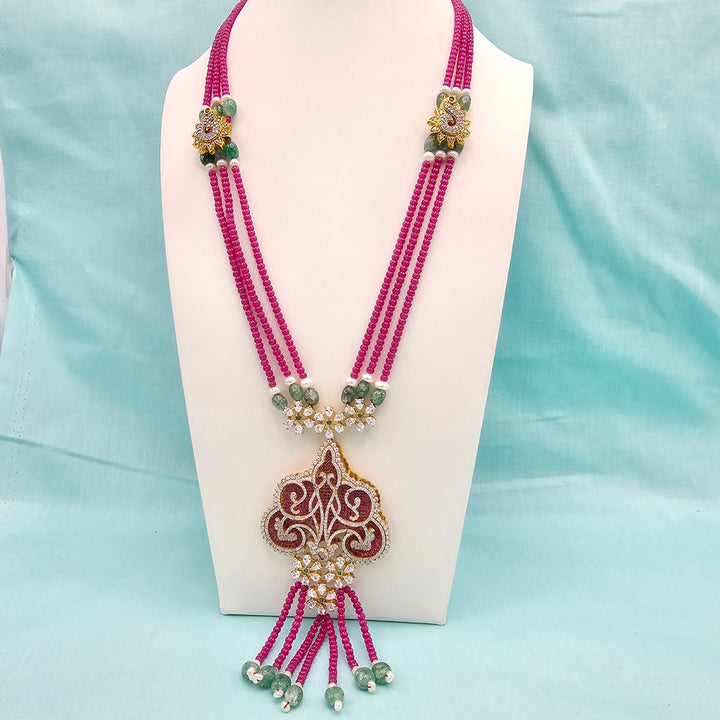 CZ Pink Pumpkin necklace