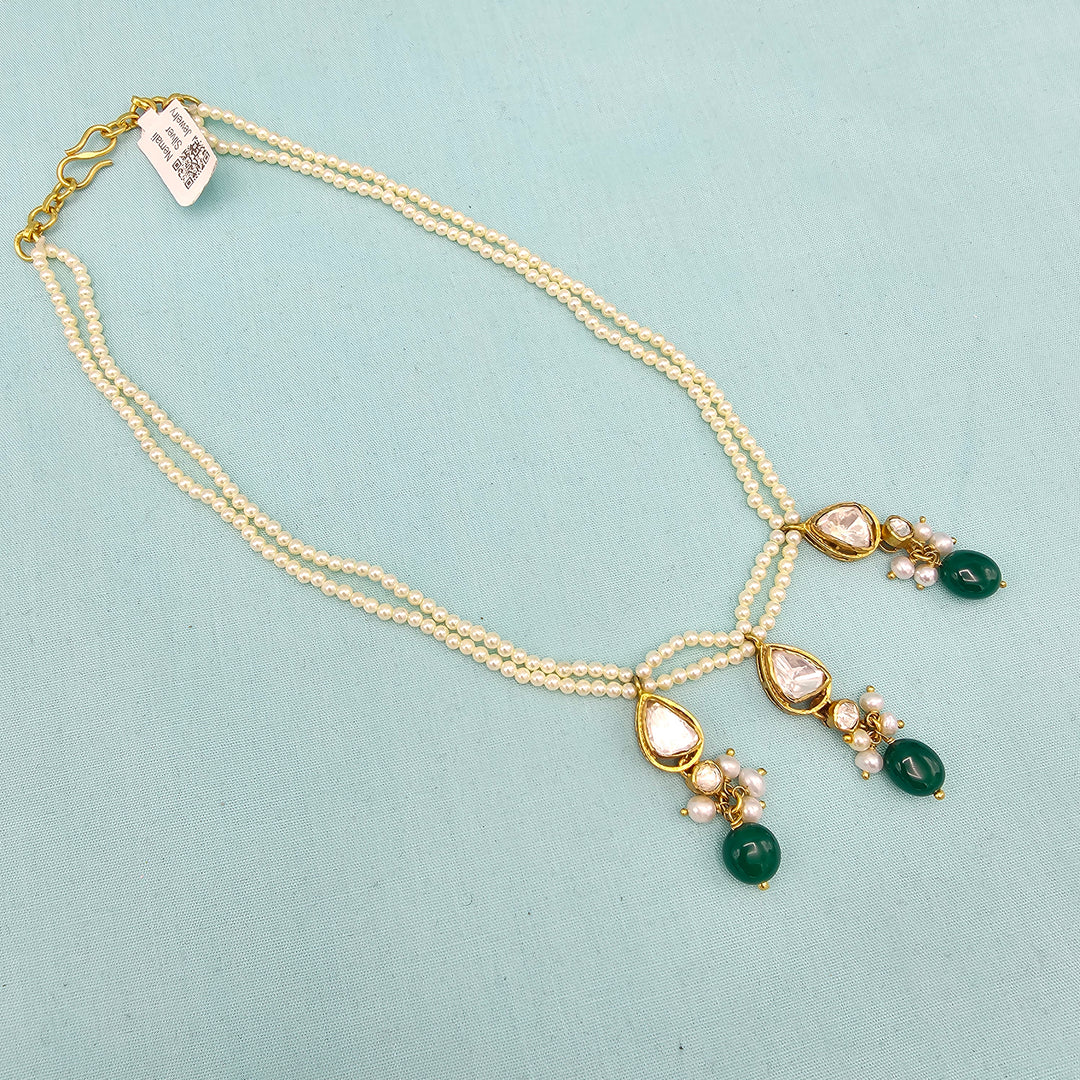 Pearl Moissanite Necklace