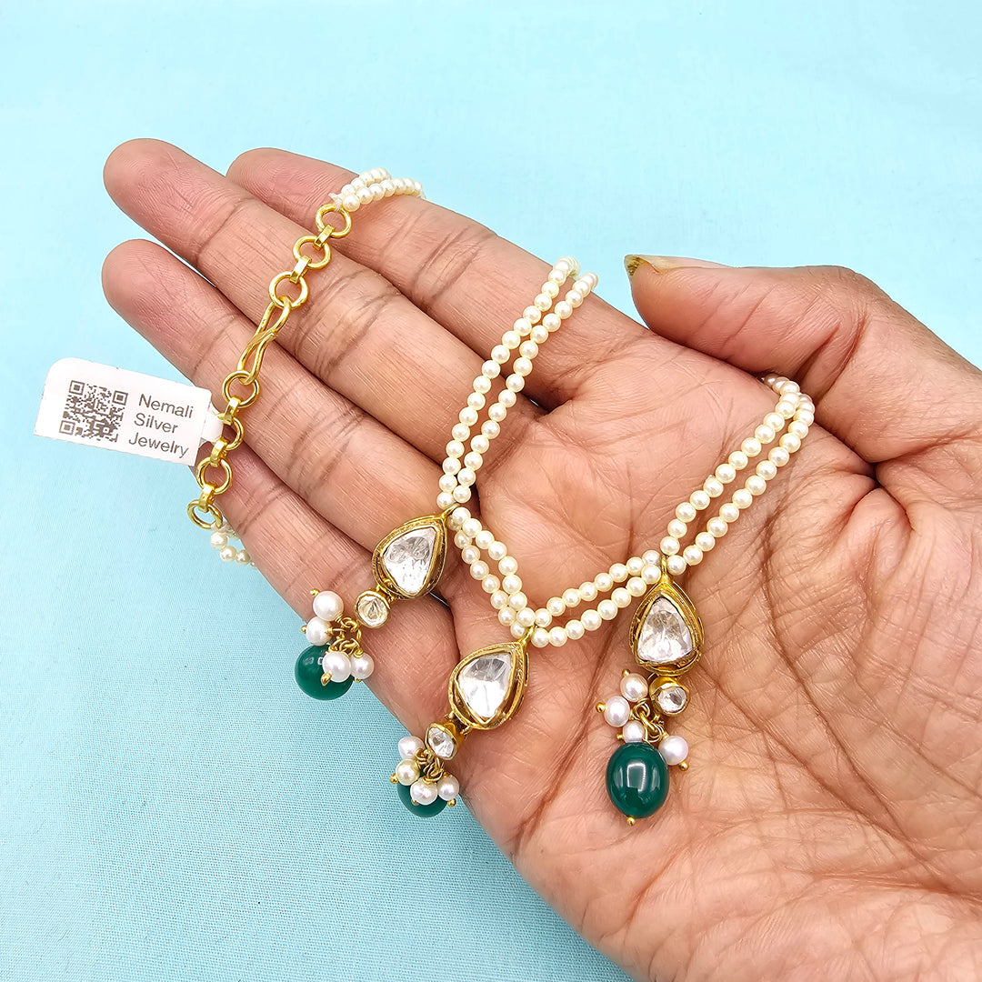 Pearl Moissanite Necklace