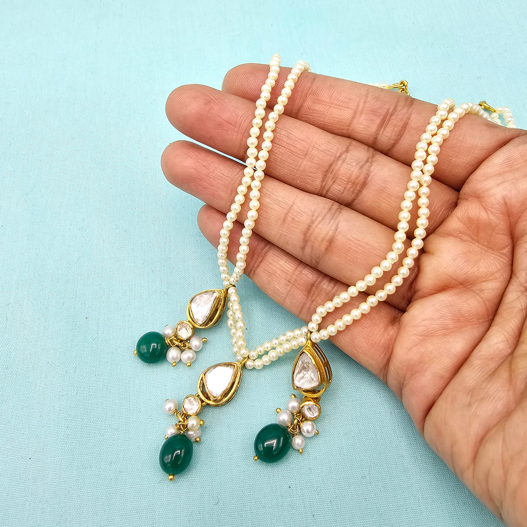 Pearl Moissanite Necklace