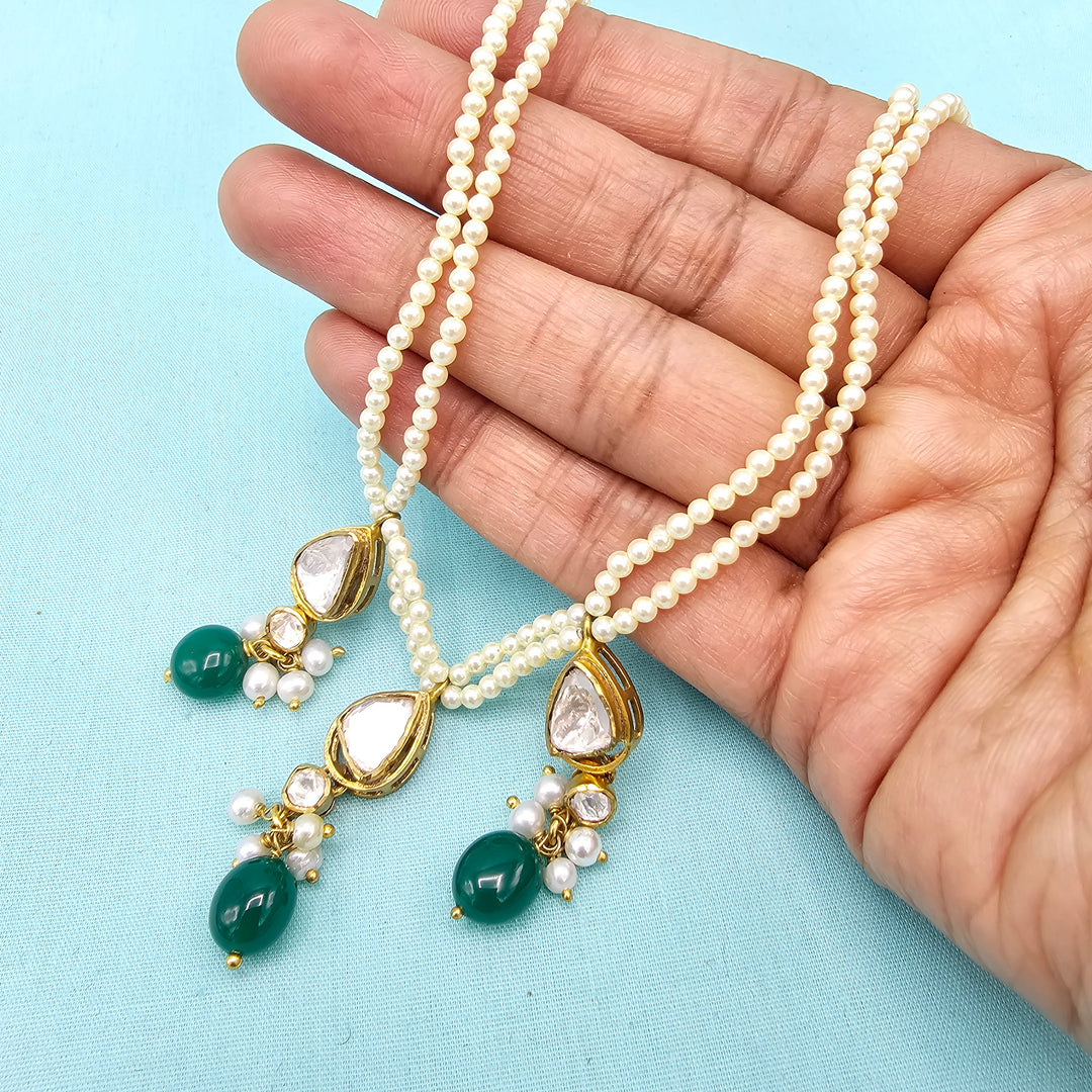 Pearl Moissanite Necklace