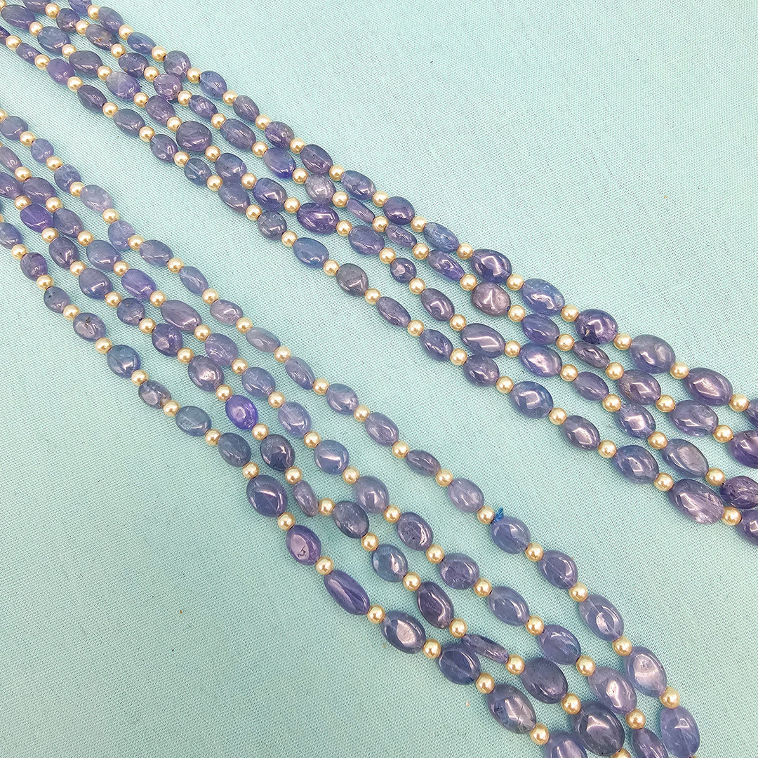 Tanzanite Kundan Necklace
