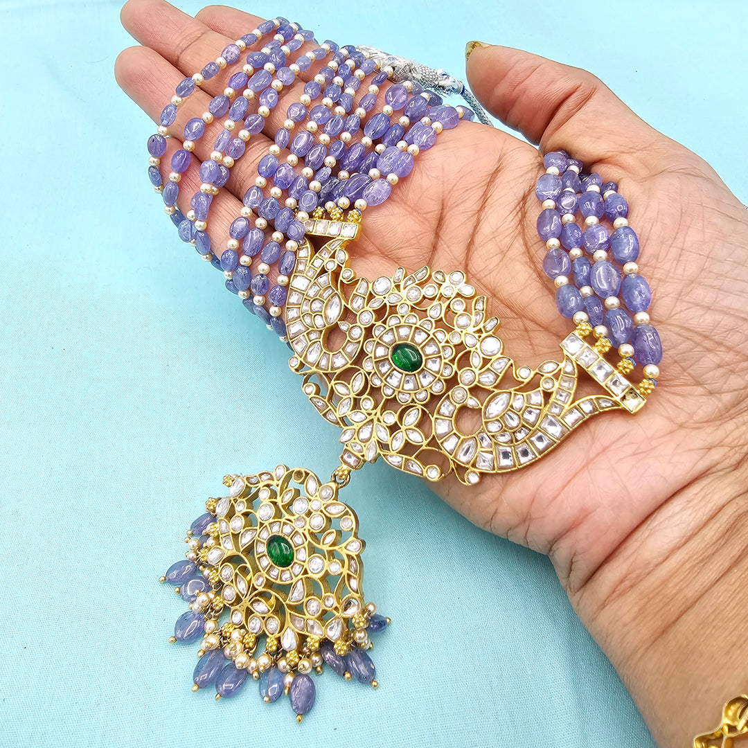 Tanzanite Kundan Necklace