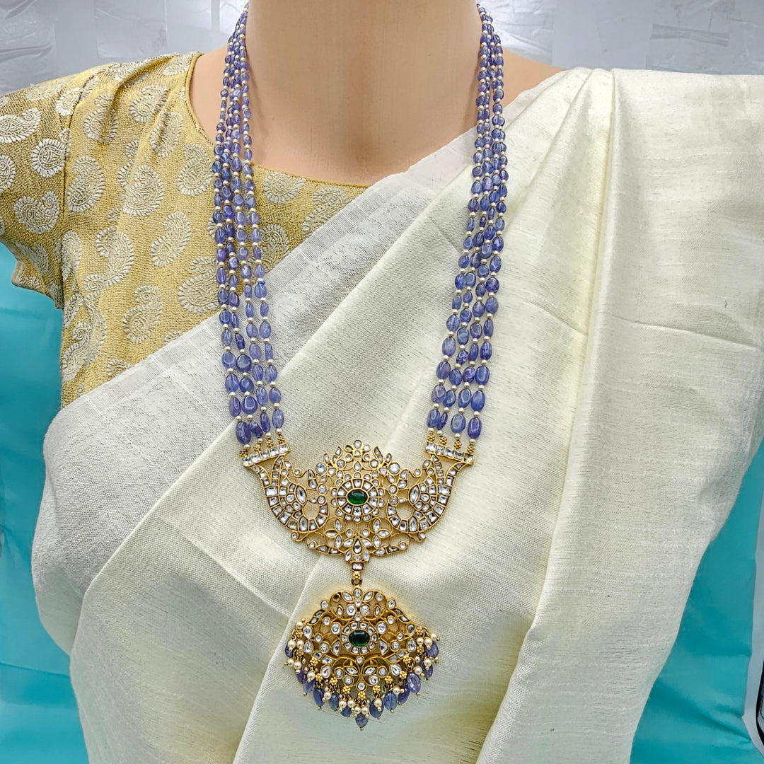 Tanzanite Kundan Necklace