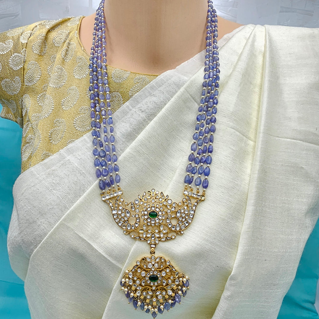 Tanzanite Kundan Necklace