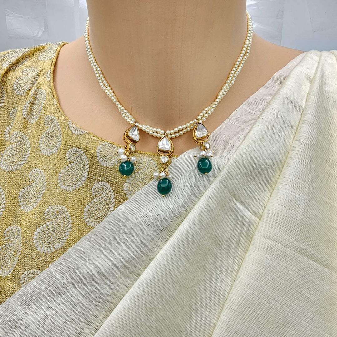 Pearl Moissanite Necklace