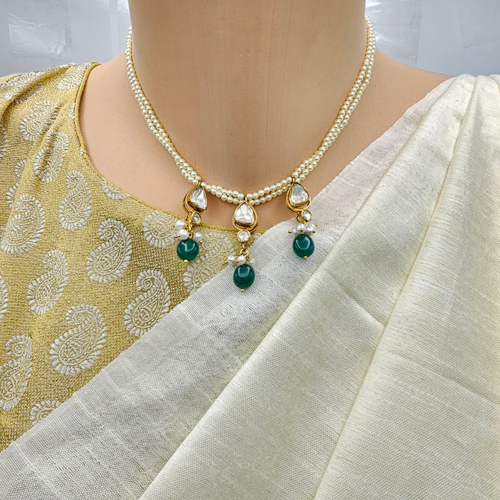 Pearl Moissanite Necklace