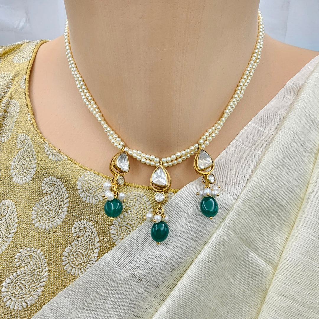 Pearl Moissanite Necklace