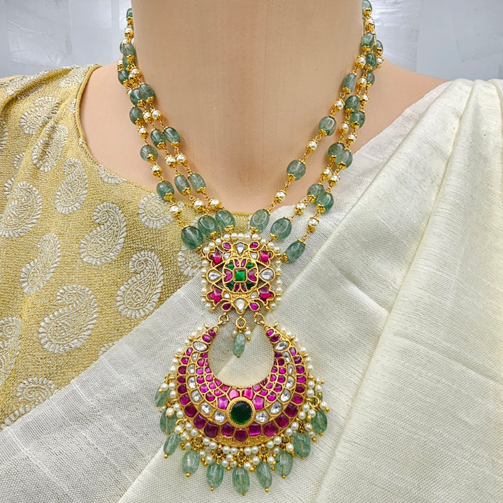 Green Kundan Necklace