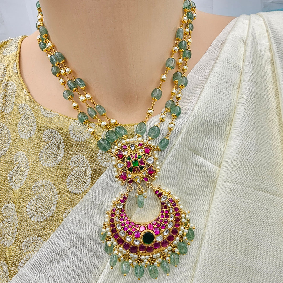 Green Kundan Necklace