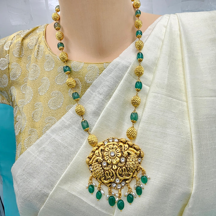 Nakshi Green Necklace