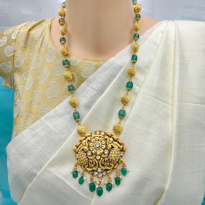 Nakshi Green Necklace