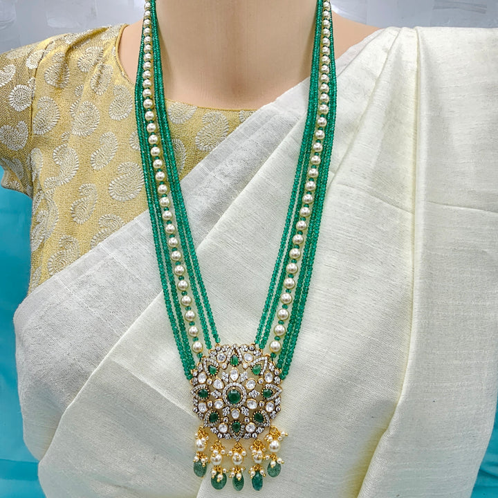 Victorian Green Beads Set