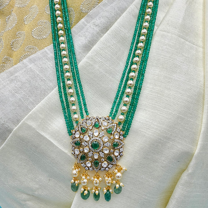 Victorian Green Beads Set