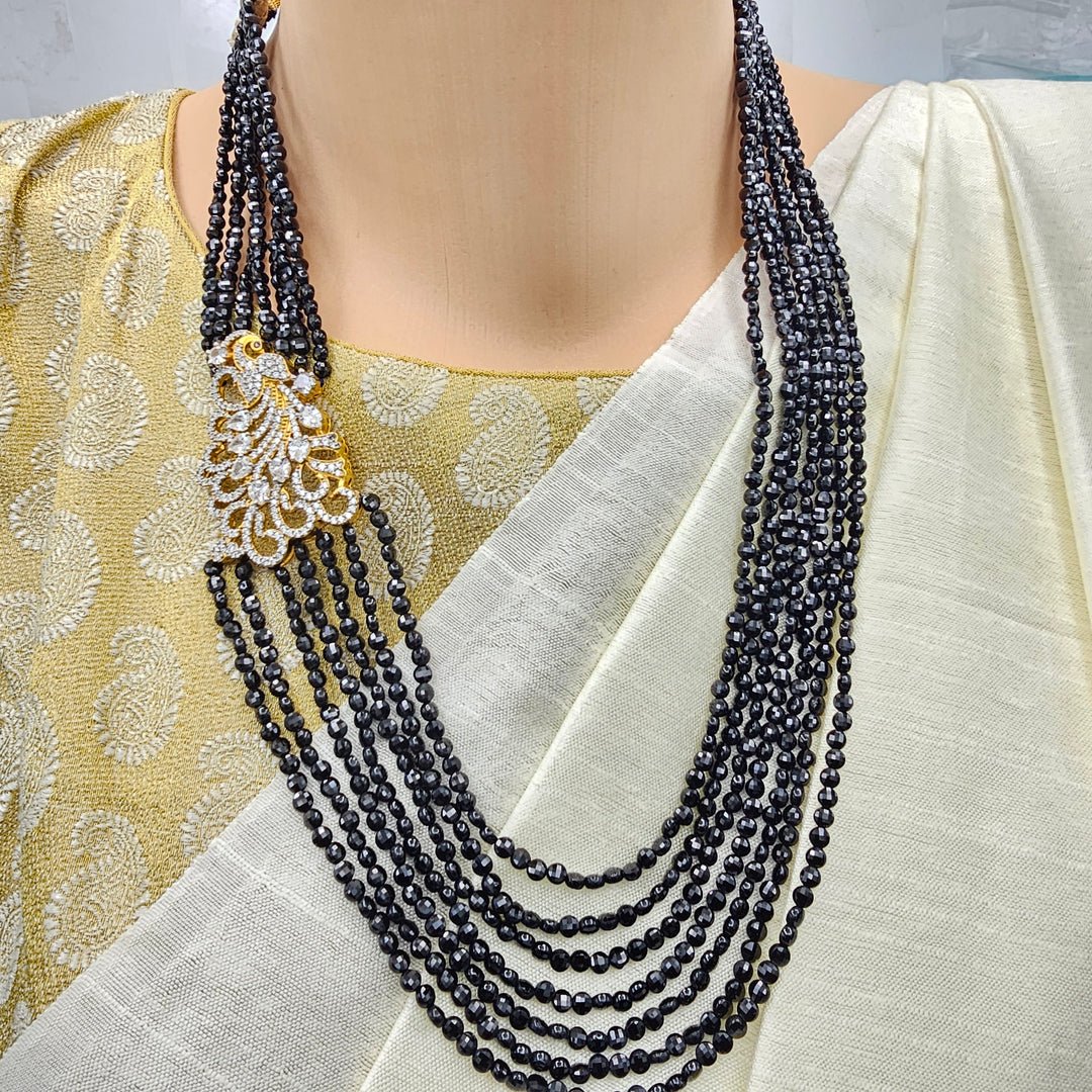 CZs -Black faceted beads