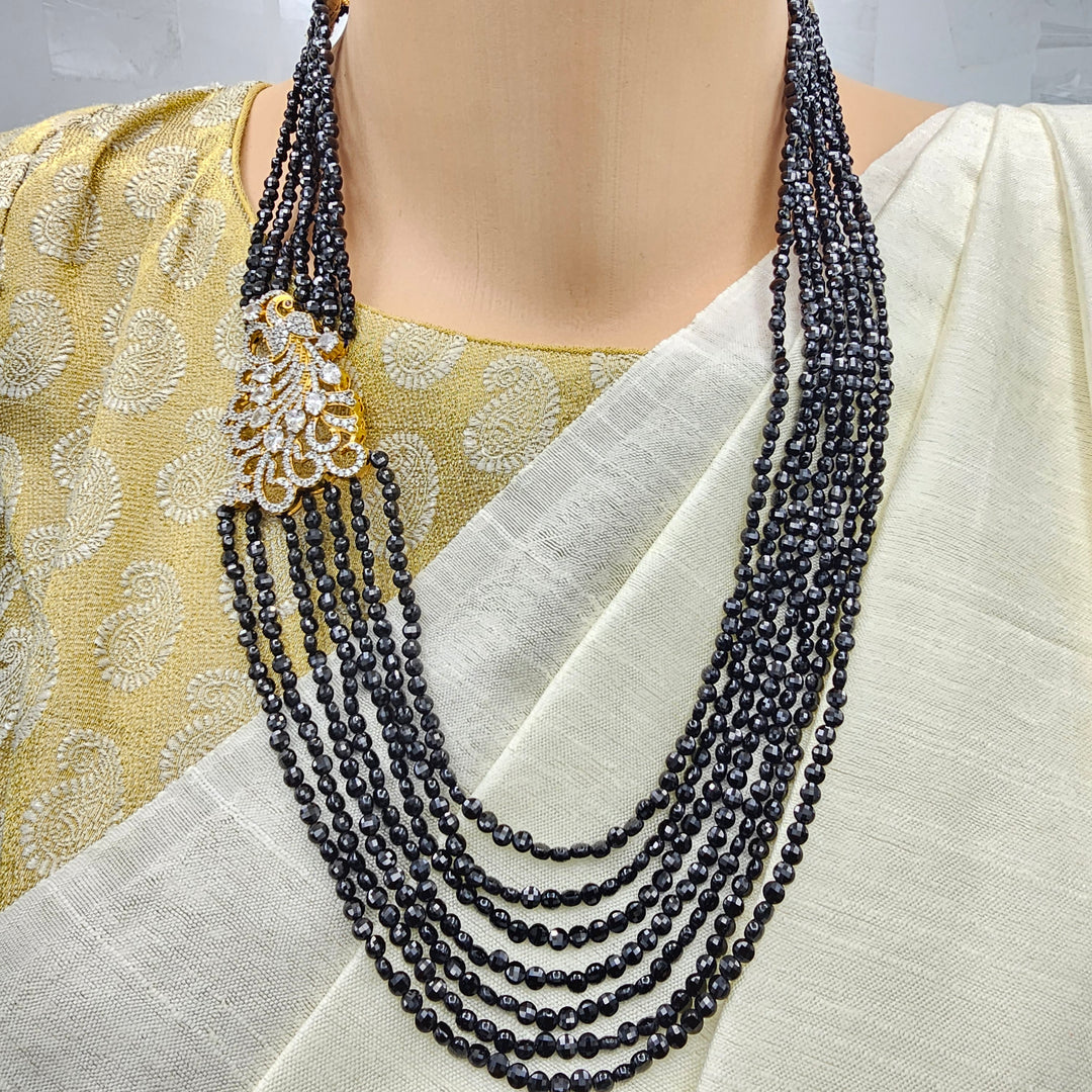 CZs -Black faceted beads