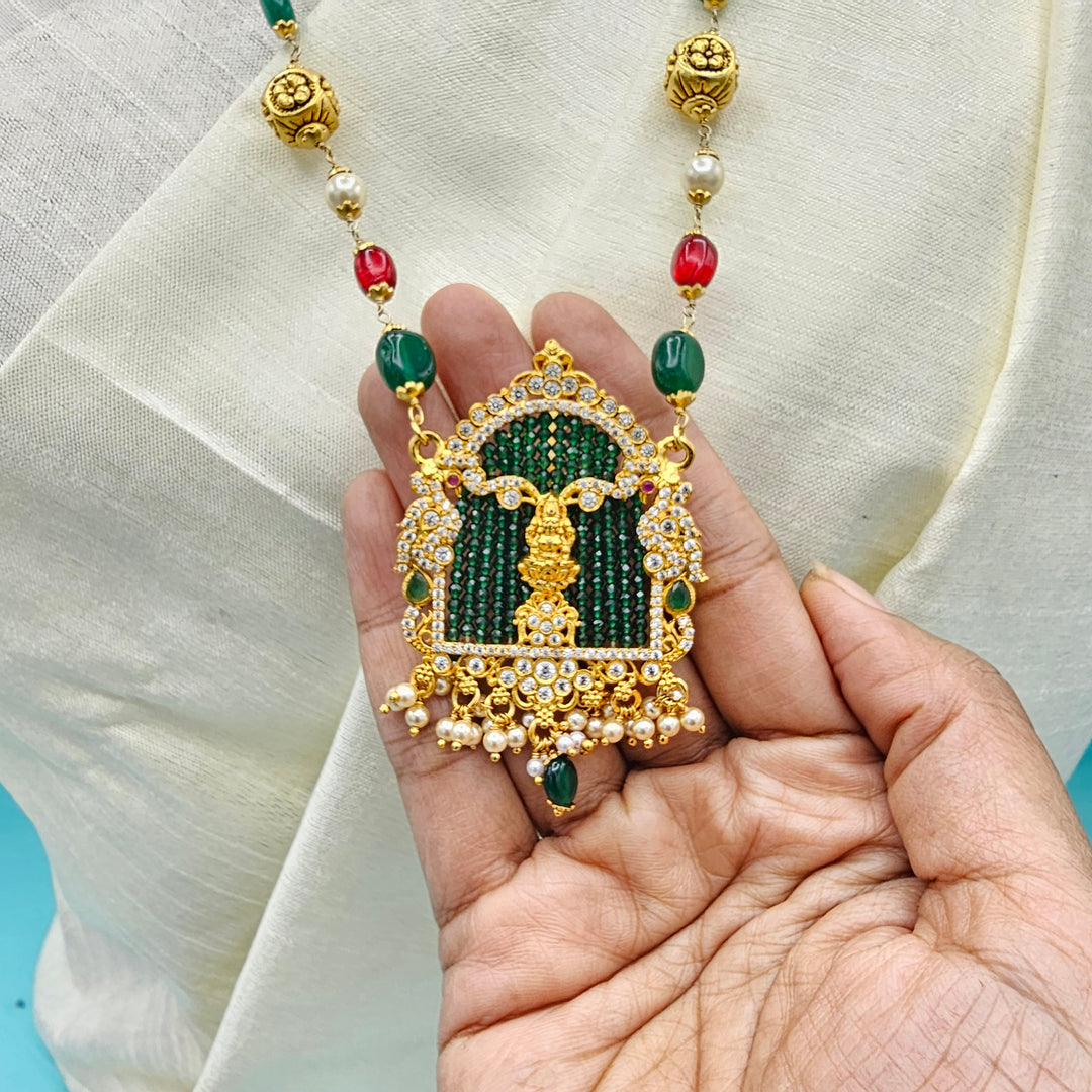 CZ Lakshmi Nakshi necklace