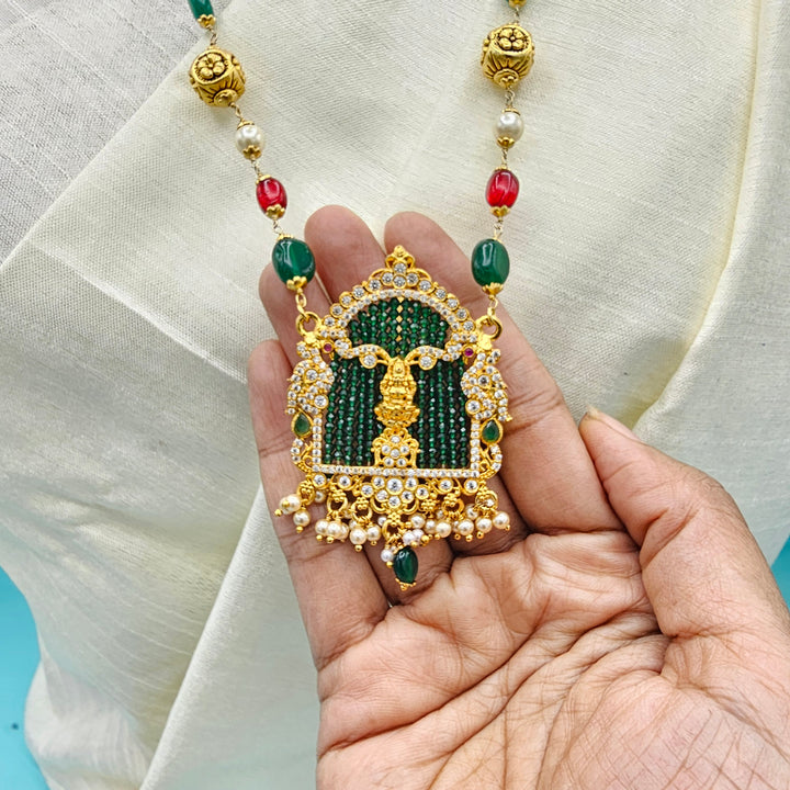CZ Lakshmi Nakshi necklace