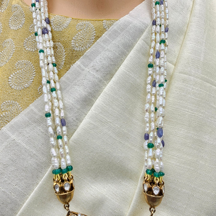 Tanzanite moissanite necklace set