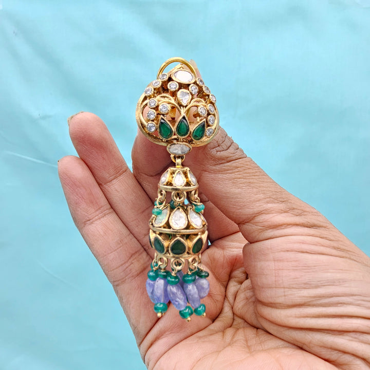 Tanzanite moissanite necklace set