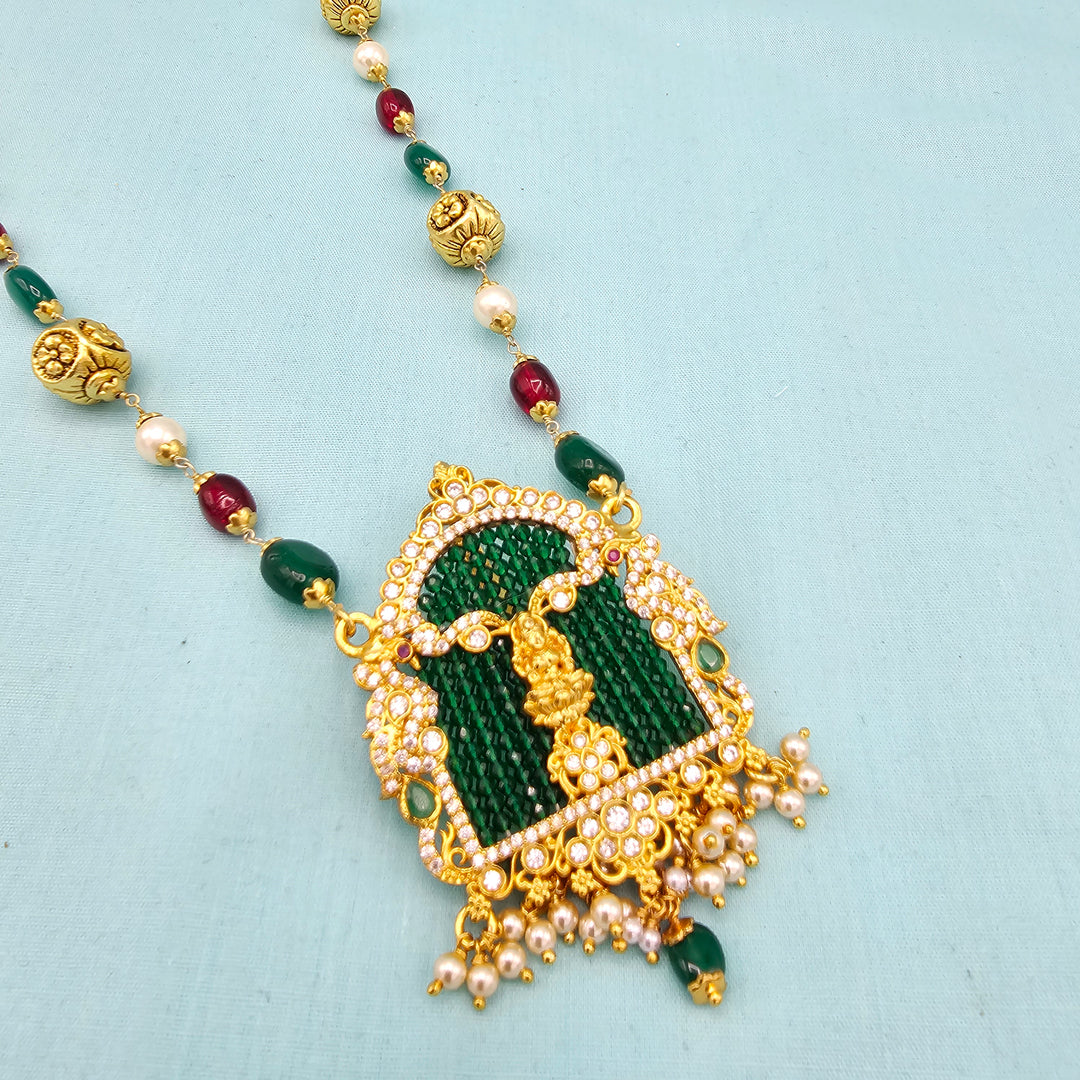 CZ Lakshmi Nakshi necklace