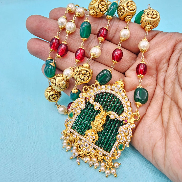 CZ Lakshmi Nakshi necklace
