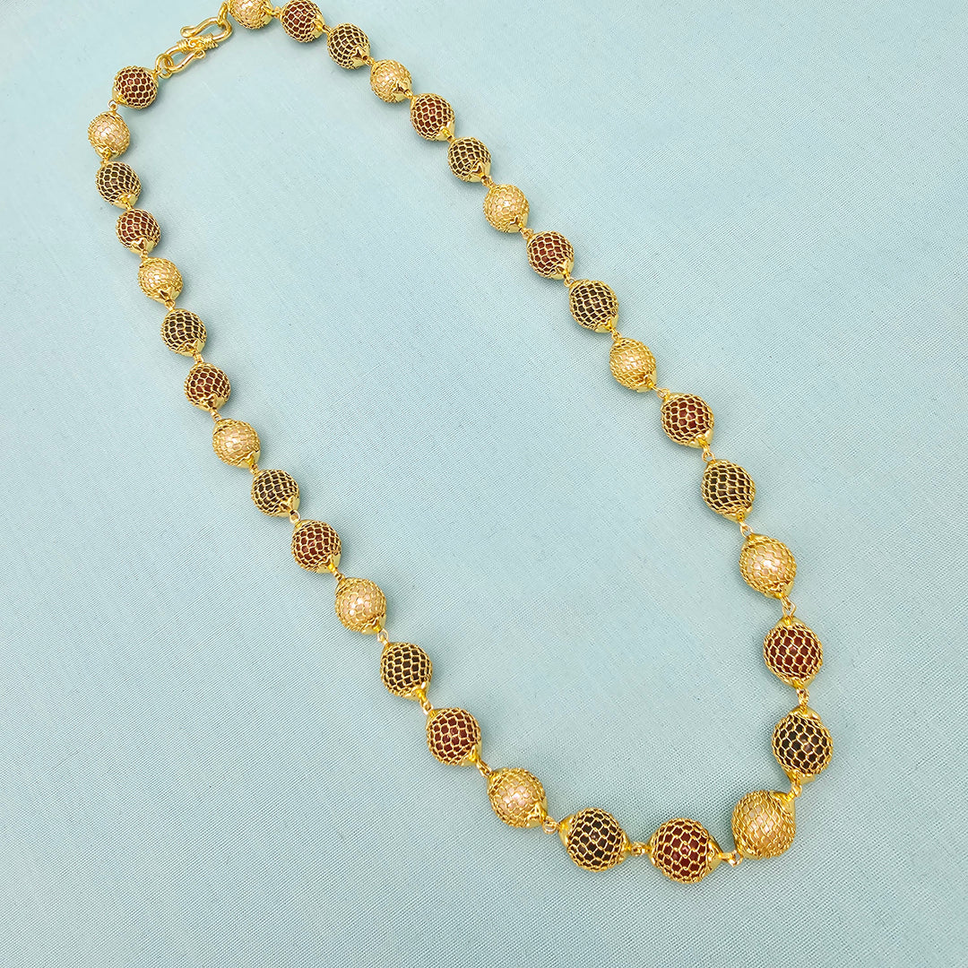 18" Mesh Beads Necklace