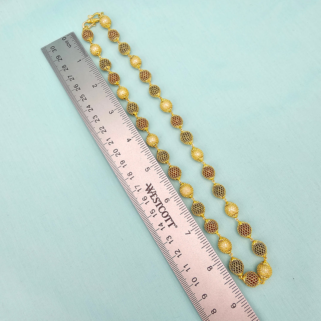 18" Mesh Beads Necklace